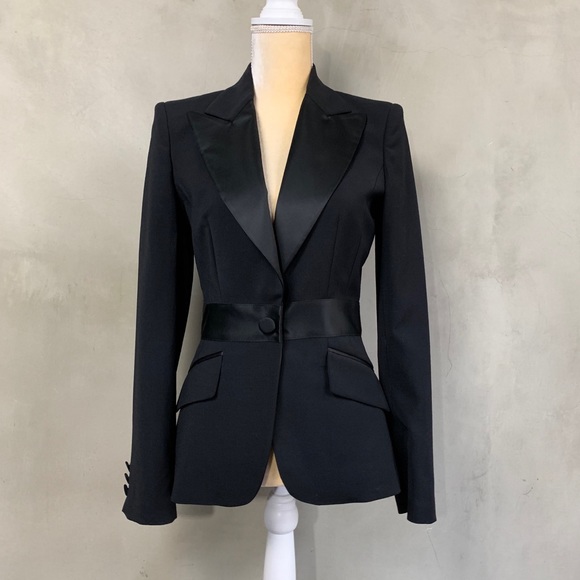 Dolce & GabbanaBlack Tuxedo Jacket